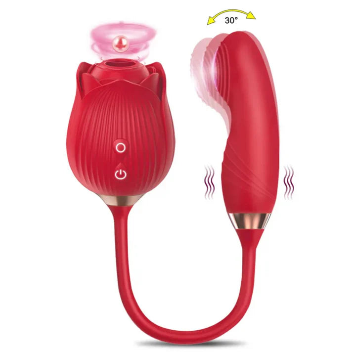 Totally Rose Dual-Action Suction Vibrator
