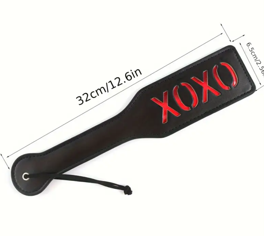 Totally Pleasure XOXO Leather Paddle