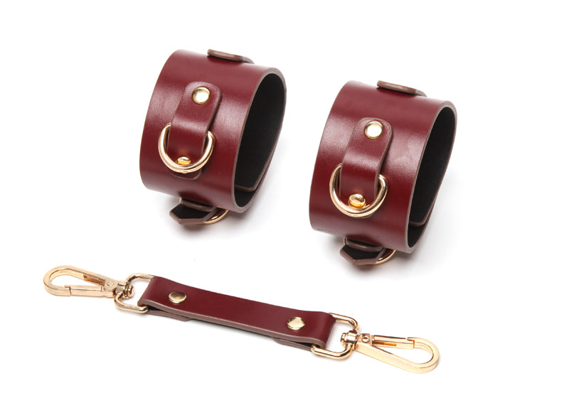 Totally B'Dage - Vegan Leather BDSM Set – Luxury Wine Edition
