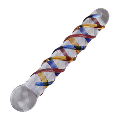 Lucent Trinity Textured Glass Massager