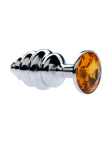 231645 - Kinki Range Alloy Gemmed Butt Plug - 2.9 Inch