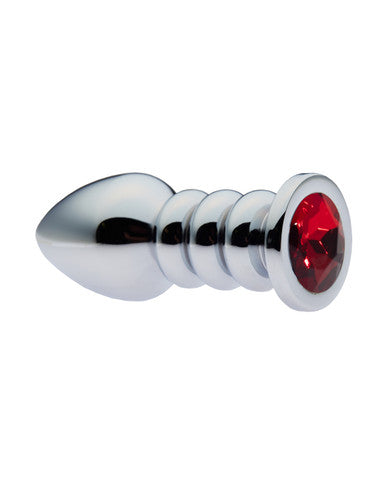 231695 - Kinki Ribbed Gemmed Butt Plug - 4 Inch