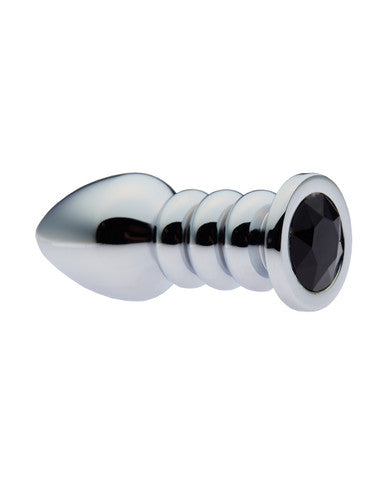 231703 - Kinki Ribbed Gemmed Butt Plug - 4 Inch