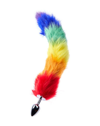 232022 - Kinki Range Bushy Tail Skeleton Fur Butt Plug - 2.9 Inch