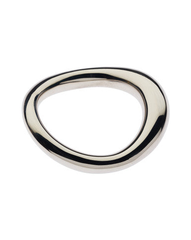 242536 - Kinki Range Stainless Steel Bent Cock Ring - 47.5Mm