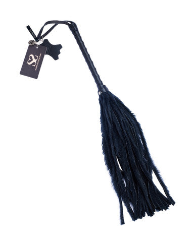 244881 - Bound X Faux Fur Flogger With Lambskin Handle