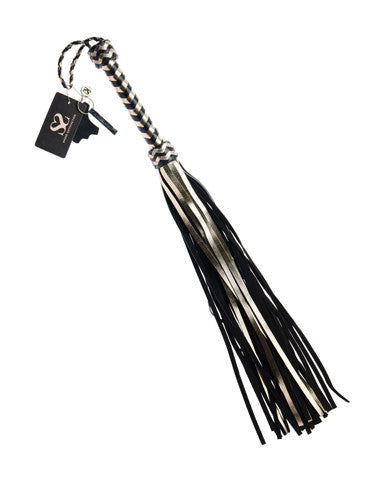 244914 - Bound X Glow In The Dark Metallic Leather Flogger