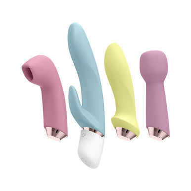 267665 - Satisfyer Marvelous Four - Interchangeable Head Vibrator