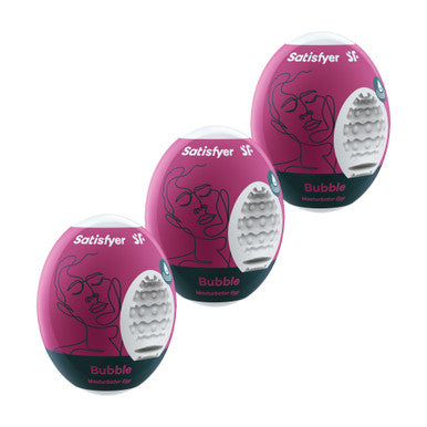 269767 - Satisfyer Masturbator Eggs - Set Of 3 - Bubble