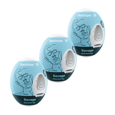 269769 - Satisfyer Masturbator Eggs - Set Of 3 - Savage