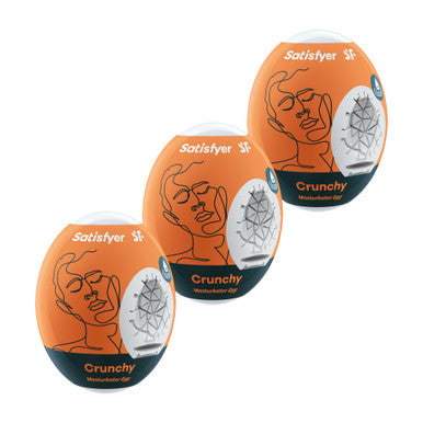 269770 - Satisfyer Masturbator Eggs - Set Of 3 - Crunchy