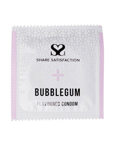 269820 - Share Satisfaction Bubblegum Flavoured Condom Single