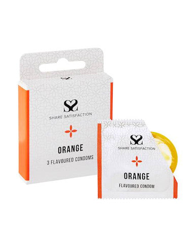 269827 - Share Satisfaction Orange Flavoured Condom 3 Pack