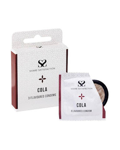 269828 - Share Satisfaction Cola Flavoured Condoms 3 Pack