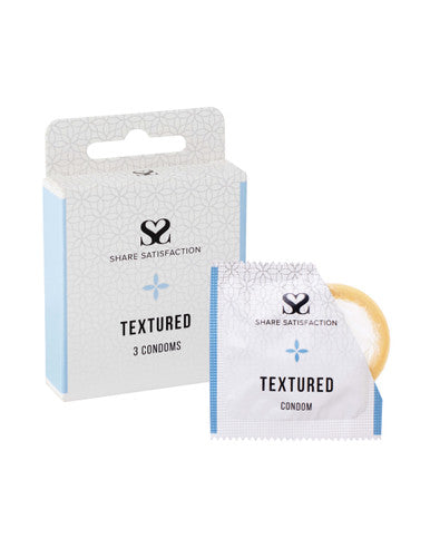 269830 - Share Satisfaction Textured Condoms 3 Pack