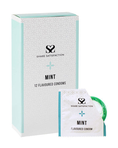 269835 - Share Satisfaction Mint Flavoured Condoms 12 Pack