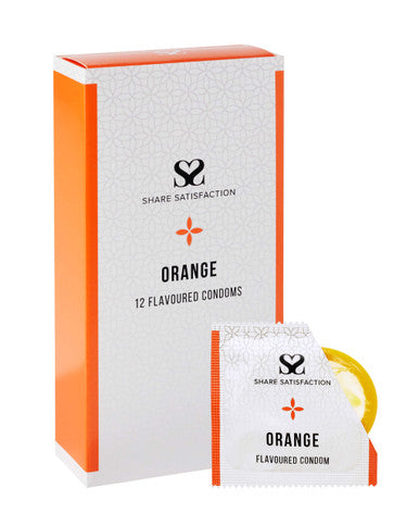 269836 - Share Satisfaction Orange Flavoured Condom 12 Pack