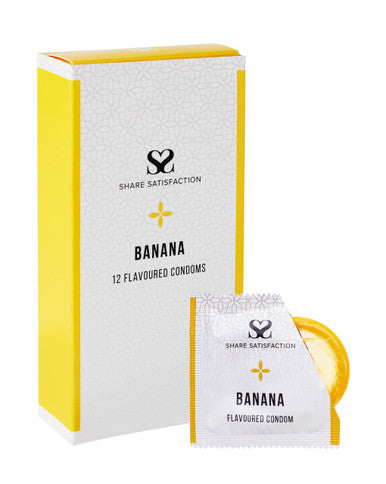 269841 - Share Satisfaction Banana Flavoured Condoms 12 Pack