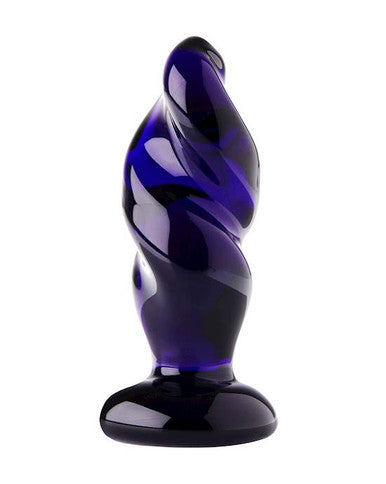 Lucent Twirl  Glass Butt Plug