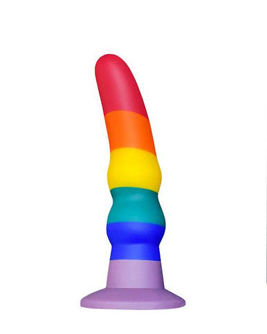 Nood Colours Rainblow Rippled Dildo