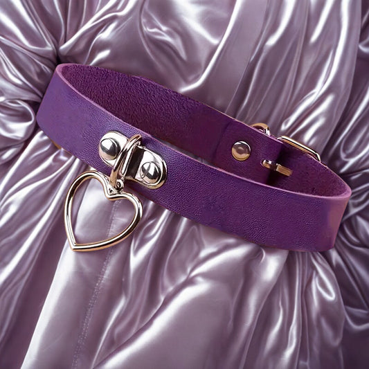 Totally Heart Collar - Purple