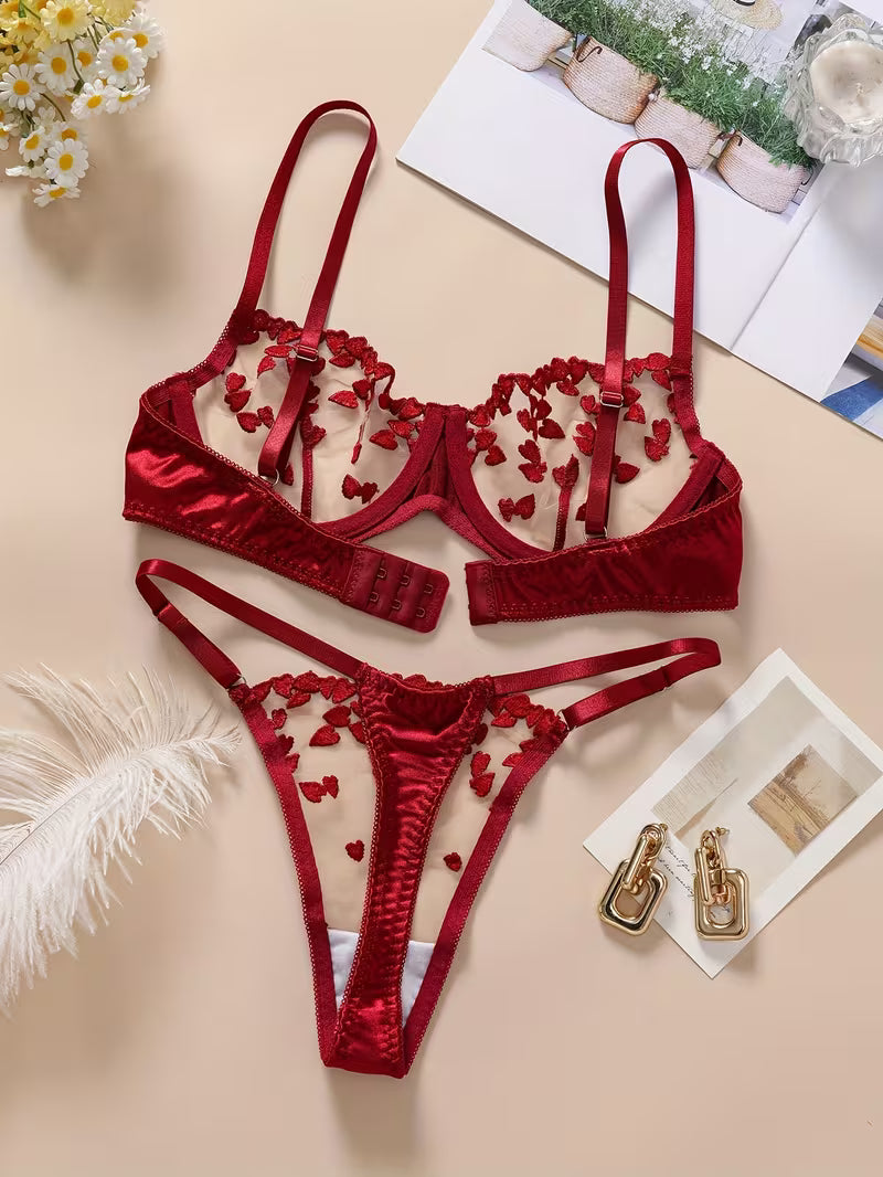 Totally Hearts Lingerie Set