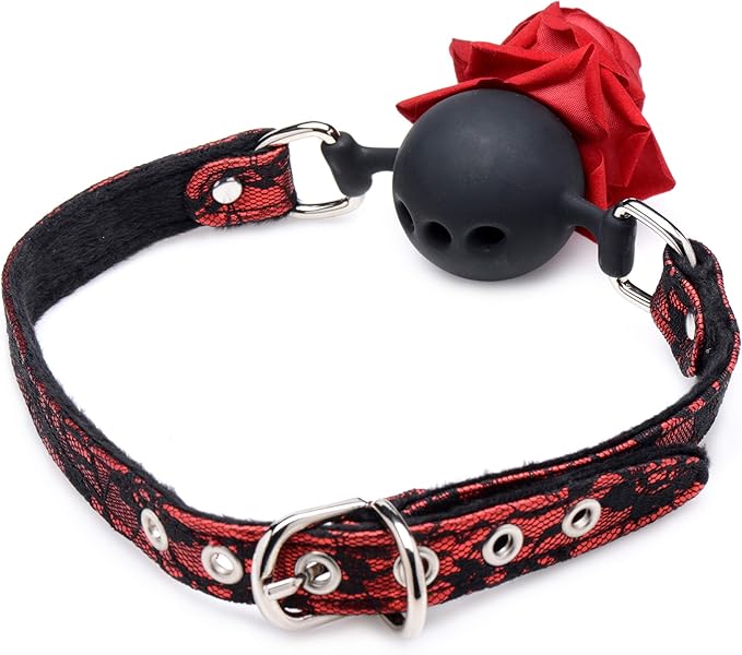 Totally Regal Rose Gag – Adjustable, Breathable & Stylish