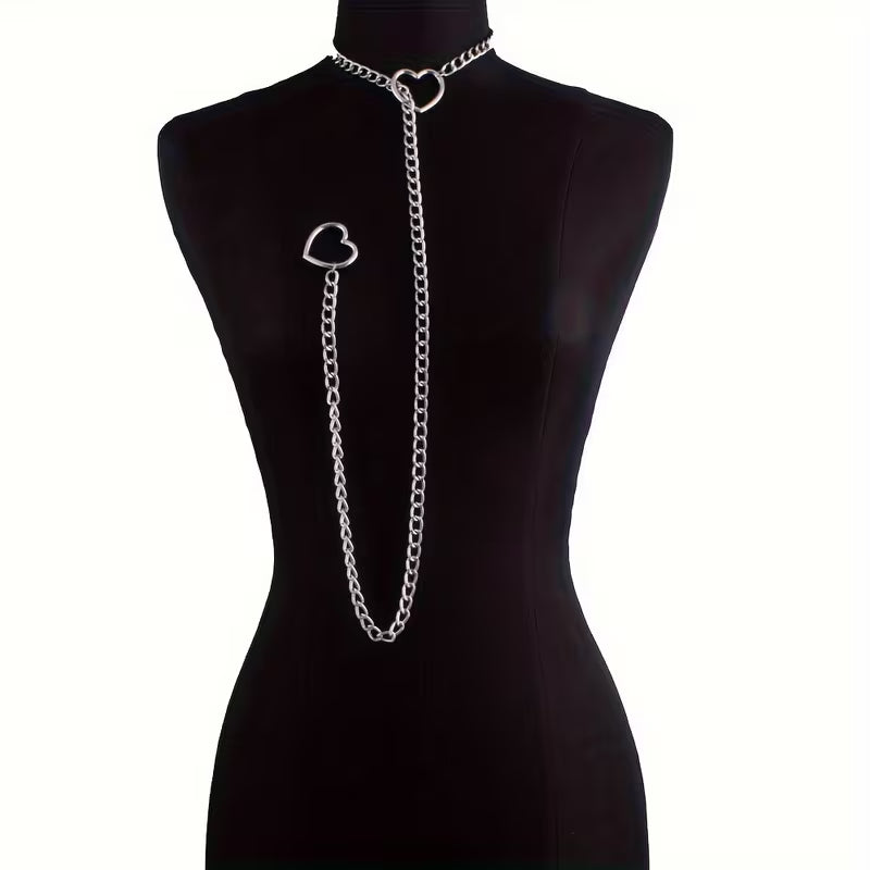 Chain Heart Collar Lead – Gold or Silver