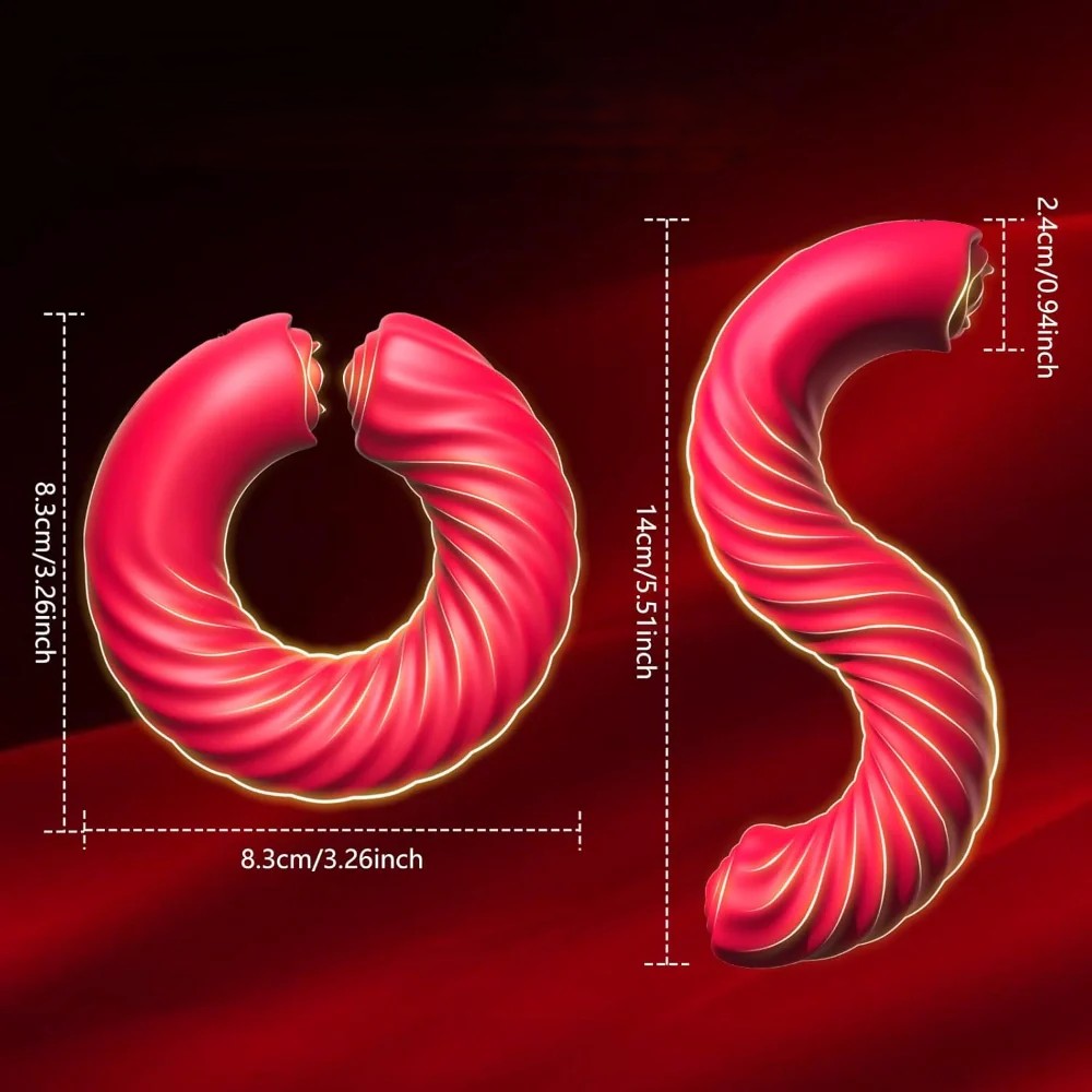 Twisting 3-in-1 Vibrating Cock Ring